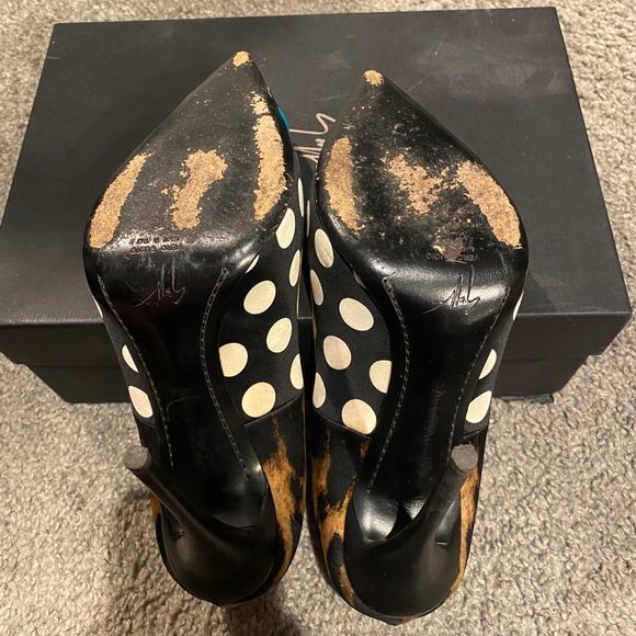Giuseppe Zanotti Half Polka Dot Half Leopard Pump - Picture 9 of 10